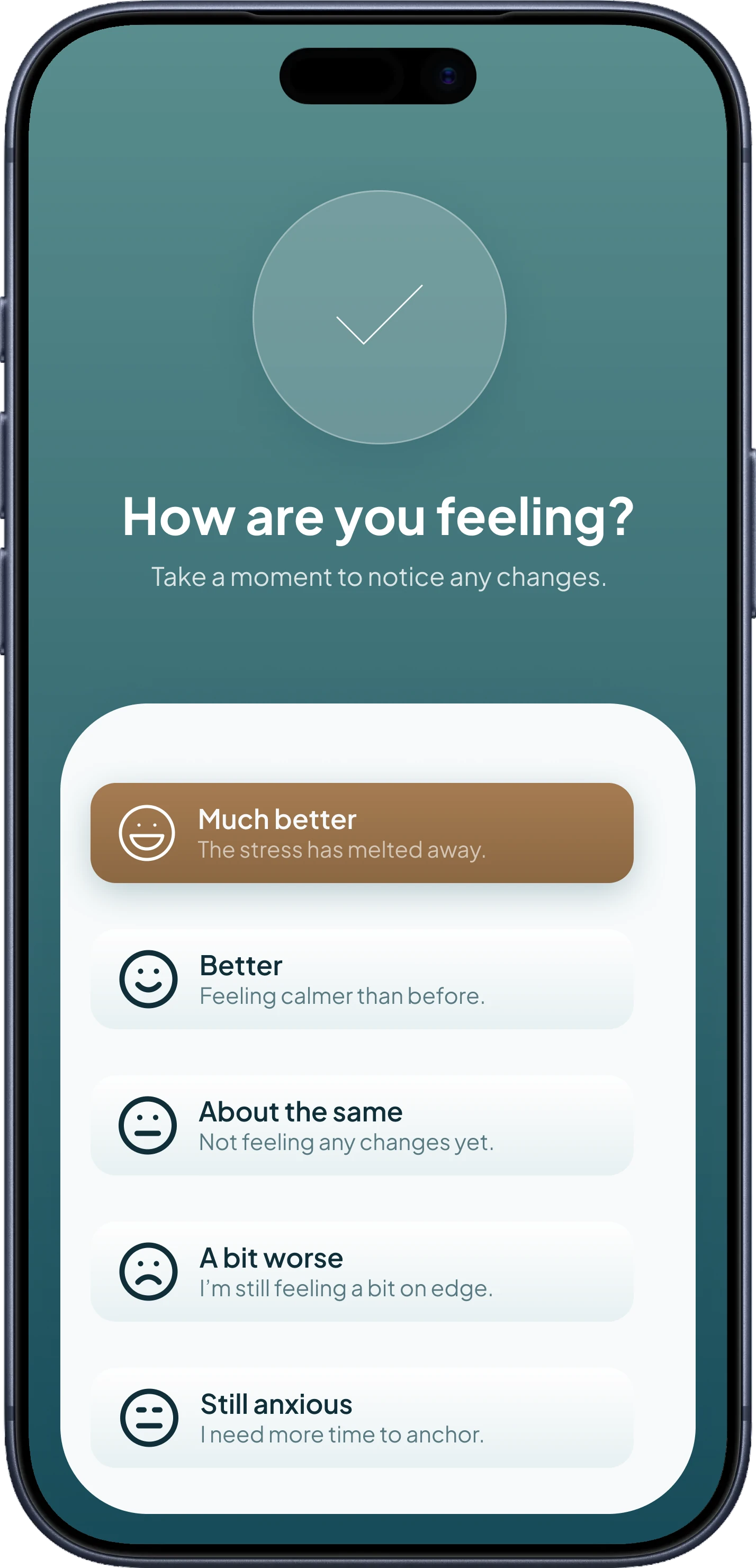 STOA — Post Check-In screen
